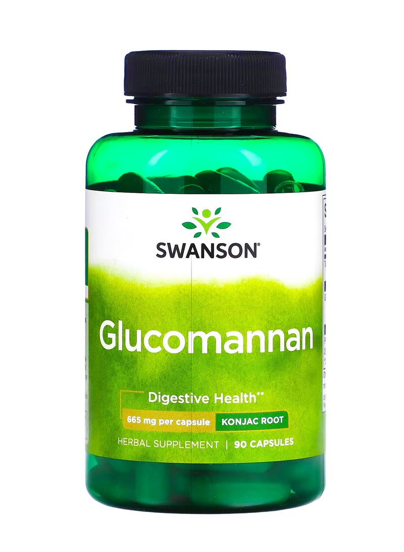 SWANSON Glucomannan, 665 mg, 90 Capsules