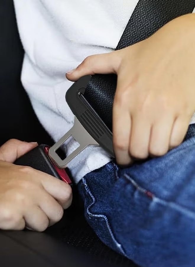 4 قطعة من مثبتات حزام الأمان، مقاطع فتحة لحزام الأمان، أقراص ومسامير مريحة ومريحة للقيادة، مثبتات تعديلية لجميع السيارات - Image 4