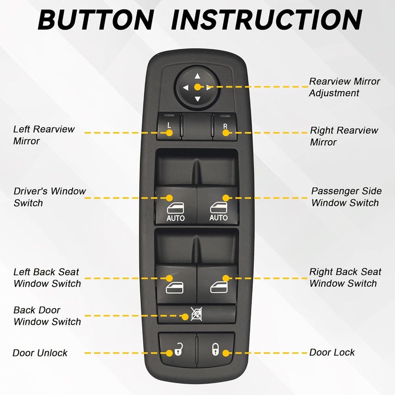 RLP Driver Side Master Power Window Switch - Image 2