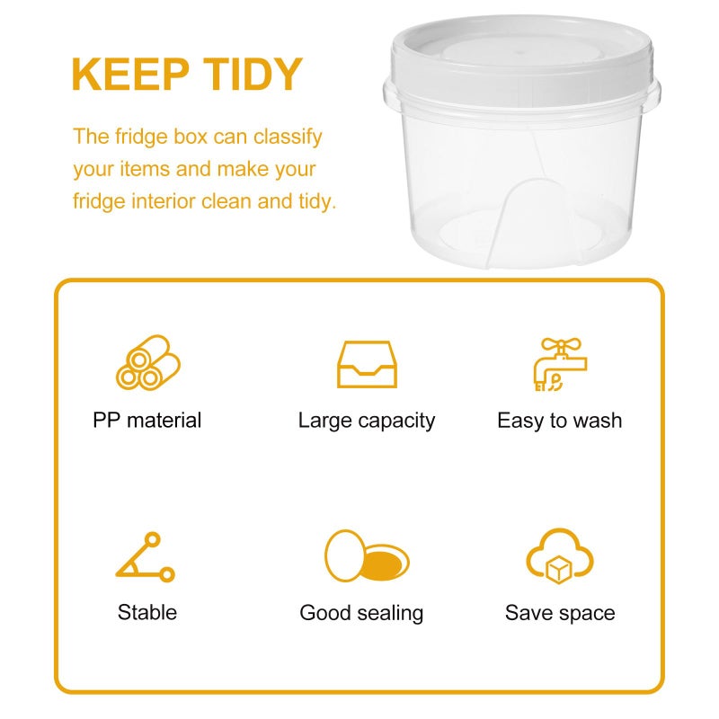 2pcs 500ml Airtight Food Storage Containers for Fridge Organization and Meal Prep - Image 4