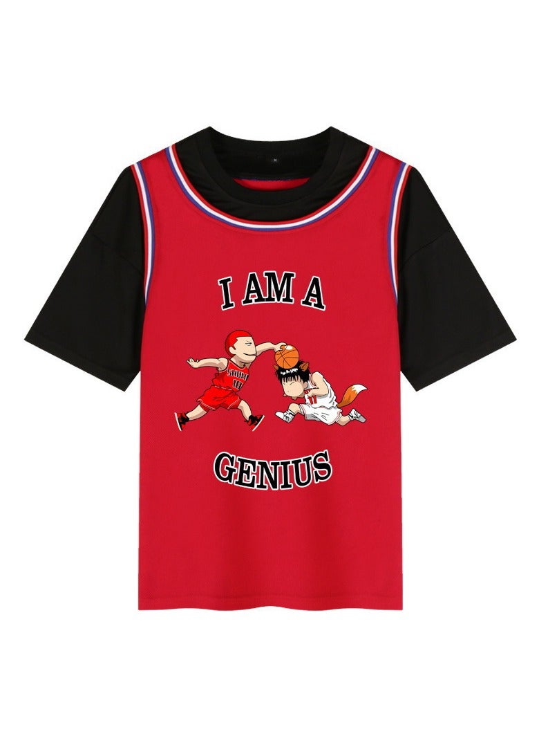 KUYING New Slam Dunk Casual Loose Short Sleeve  - Image 1