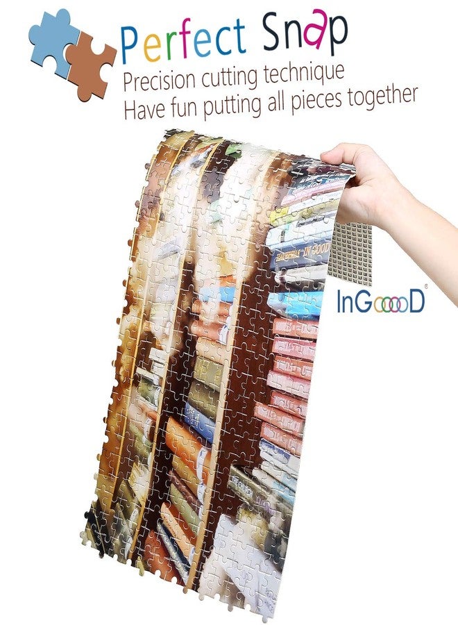 Ingooood- Jigsaw Puzzles 1000 Pieces for Adult- Fantasy Series- Library_IG-0457 Entertainment Wooden Puzzles Toys - Image 2