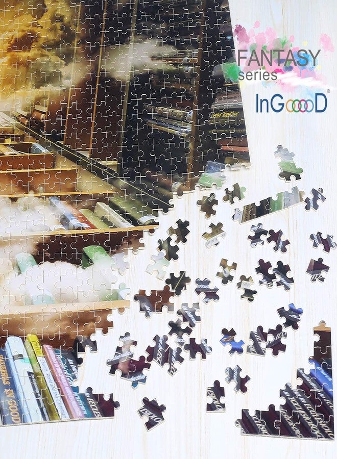Ingooood- Jigsaw Puzzles 1000 Pieces for Adult- Fantasy Series- Library_IG-0457 Entertainment Wooden Puzzles Toys - Image 4
