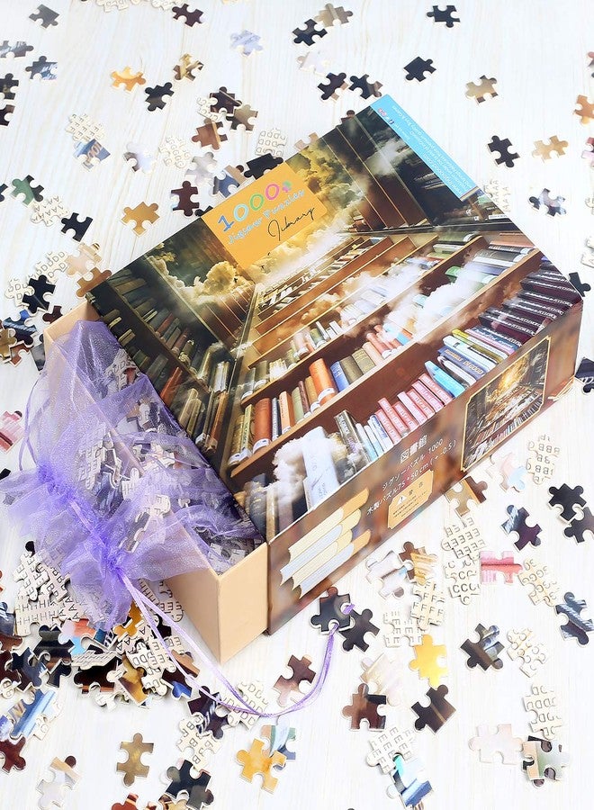 Ingooood- Jigsaw Puzzles 1000 Pieces for Adult- Fantasy Series- Library_IG-0457 Entertainment Wooden Puzzles Toys - Image 5