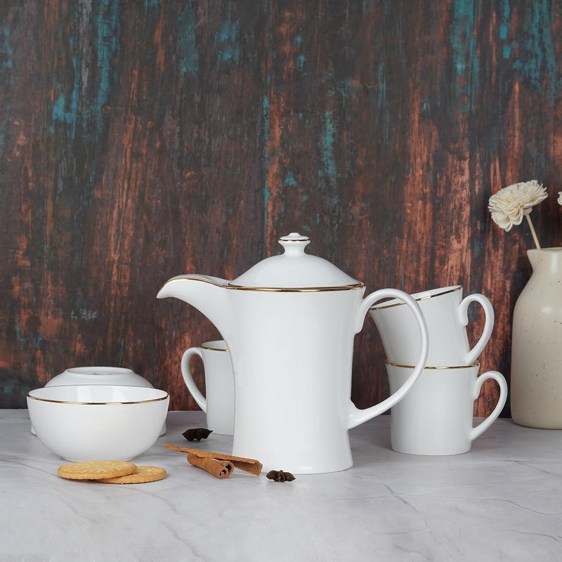 Dandy lines England by DATA Bone China Dandy Lines Gold Band Coffee Set 65005 Pack Of 10 600 ML - Image 3