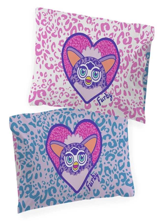 Jay Franco Kids Furby Reversible Pillowcase - Pillow Cover ONLY - 20 x 30 Inch Standard Size Super Soft with Double-Sided Design, Official Licensed Product, Multi - Image 4