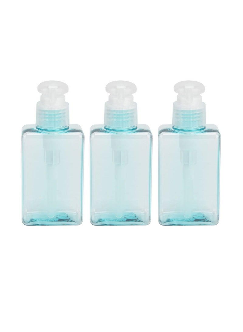 100ML Refillable Pump Bottle Dispenser, 3 Pack Portable Travel Containers Empty Shampoo Pump Bottles for Lotion, Shower Gel, Hand Soap  - Image 1