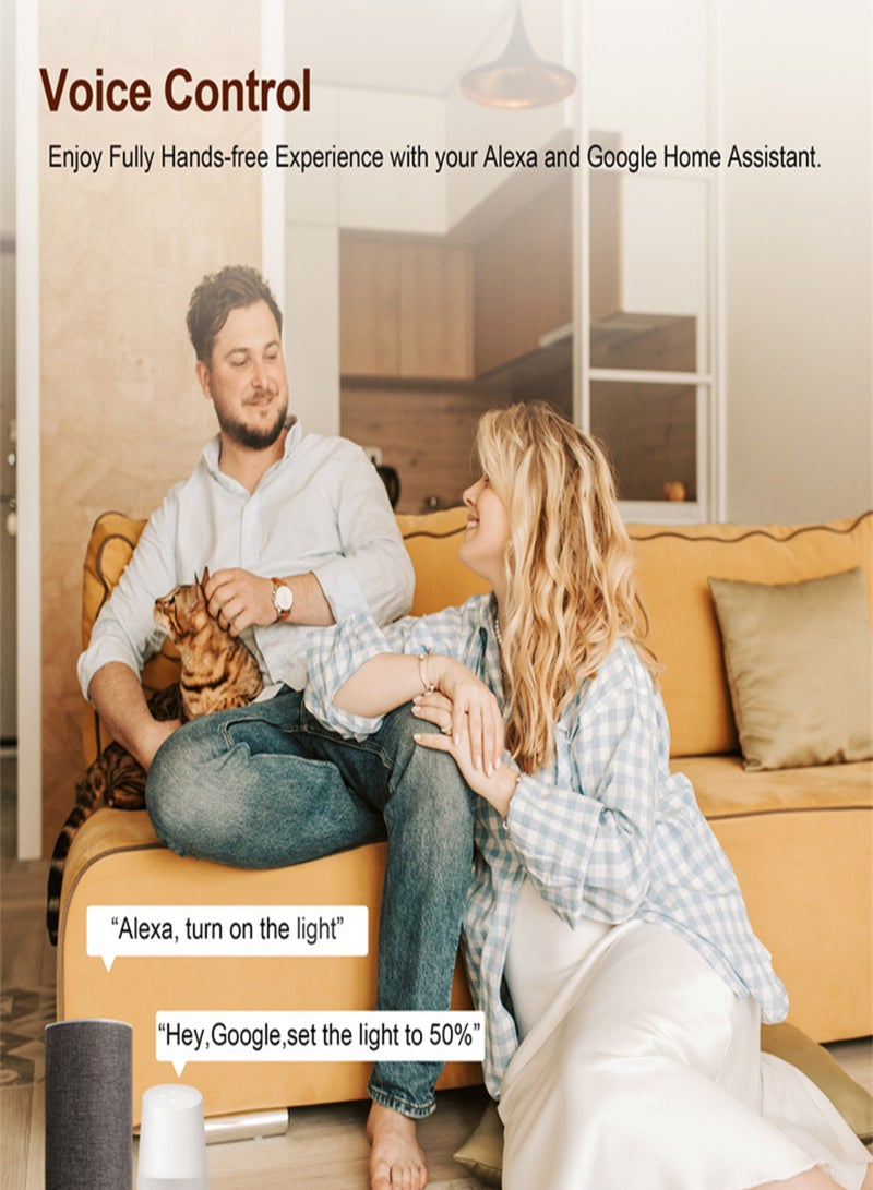 تويا وحدة تبديل زيجبي ديمر للتحكم عن بعد في تطبيق ستارة جوجل هوم، مفتاح ثنائي العصابة - Image 5