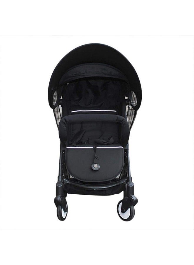 Clobeau Baby Stroller Sun Shade Sun Protection Pram For Strollers Car Seats Pushchair Buggy Sunshade Parasol Sun Rain Canopy Cover Protection Stroller Accessories Awning Antiuv Umbrella Sun Shade (Black) - Image 5
