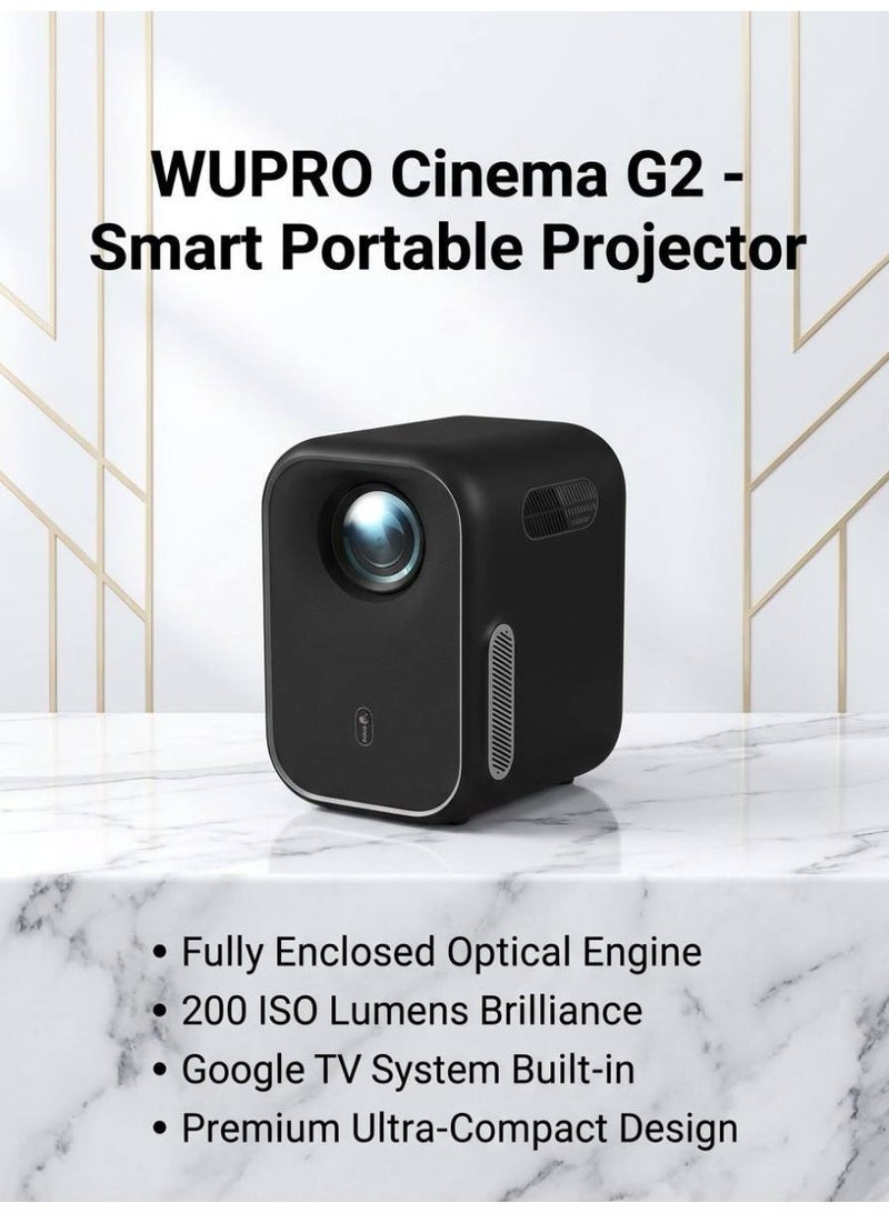WUPRO Cinema Smart Projector G2 with  Google  System (Chromecast Support) Classic Mini Model - Image 2