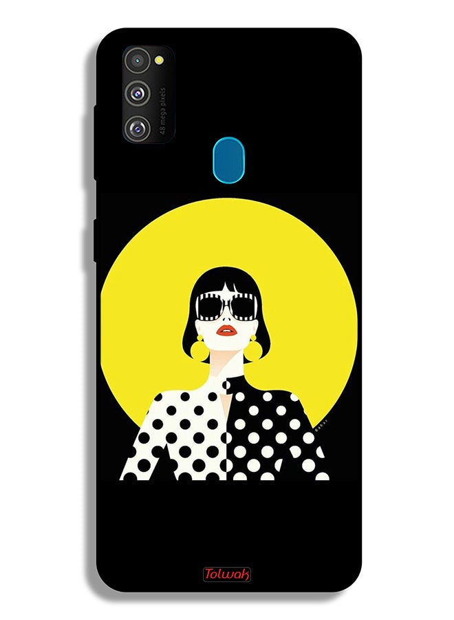 Tolwak Samsung Galaxy M30s Protective Case Cover Stylish Girl Art - Image 2