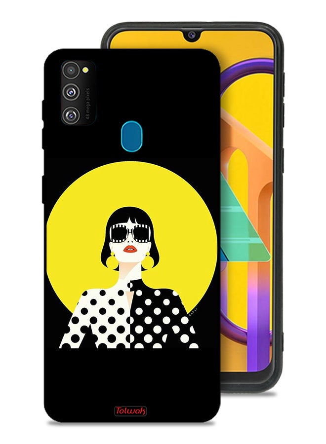 Tolwak Samsung Galaxy M30s Protective Case Cover Stylish Girl Art - Image 1