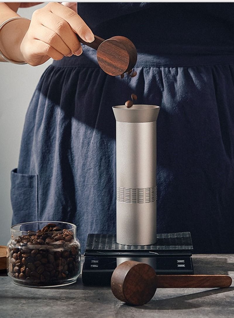 NIBEMINENT 2 Pieces Coffee Spoons, Wooden Coffee Ground Spoon, Measuring for Ground Beans or tea, Soup Cooking Mixing Stirrer Kitchen Tools Utensils - Image 4