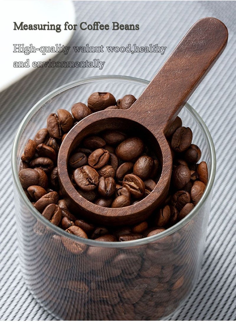 NIBEMINENT 2 Pieces Coffee Spoons, Wooden Coffee Ground Spoon, Measuring for Ground Beans or tea, Soup Cooking Mixing Stirrer Kitchen Tools Utensils - Image 2