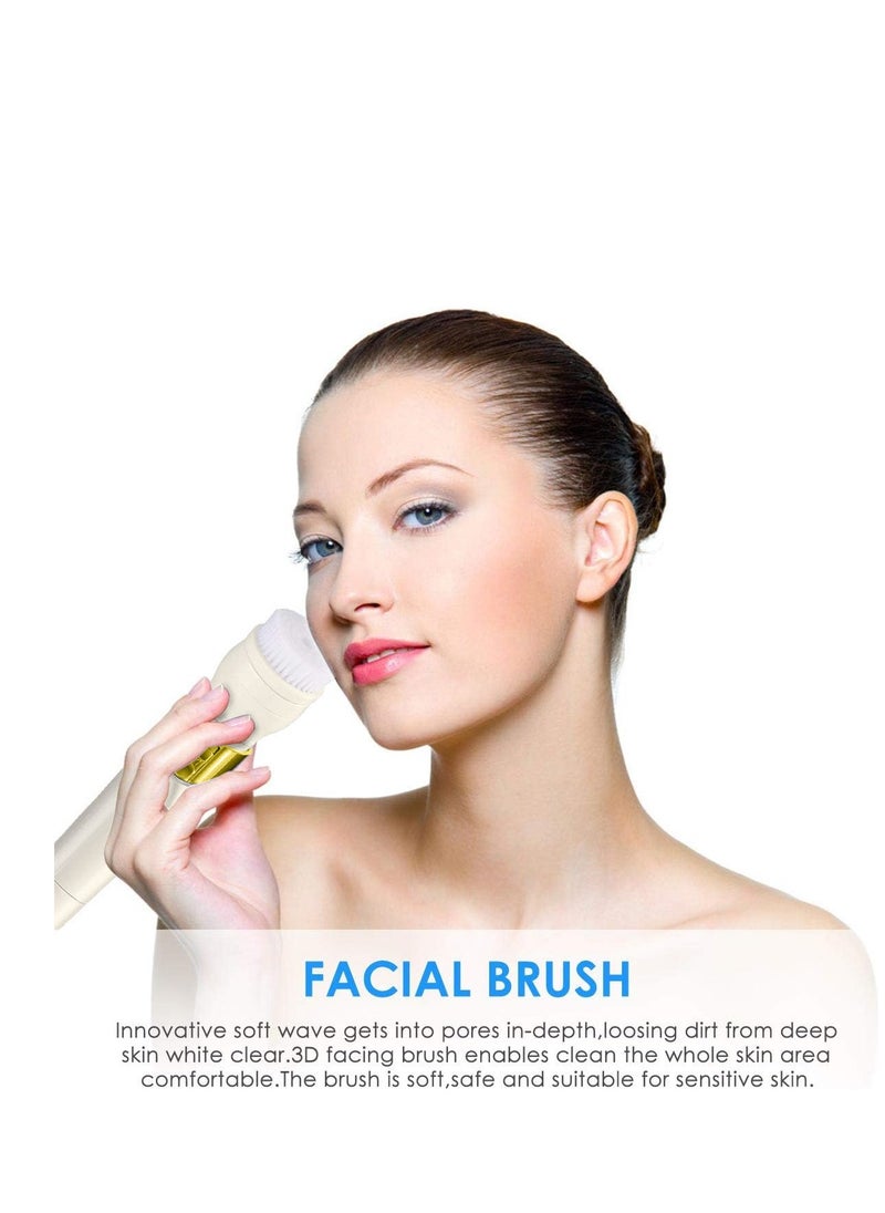 DINGLING - DINGLING RF-110 5-in-1 Women's Grooming Kit USB Rechargeable Multi-Trimmer Set with Facial Brush Nose Eyebrow Bikini Body Shaver Electric Hair Removal Device – 5V 3W - Image 1
