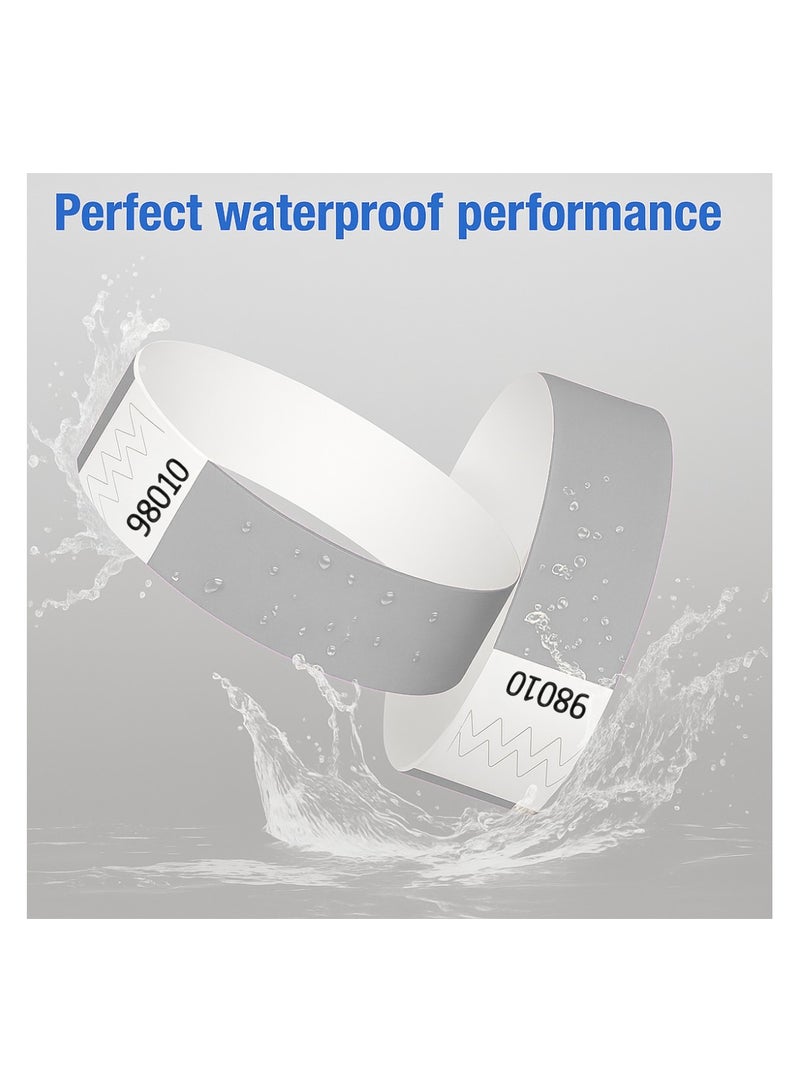PRINTSHOP4ME Paper Wristbands for Crowd Control - Admission - VIP Access - Concerts - School Activities - Games and Parties - Event Wristbands - Image 3