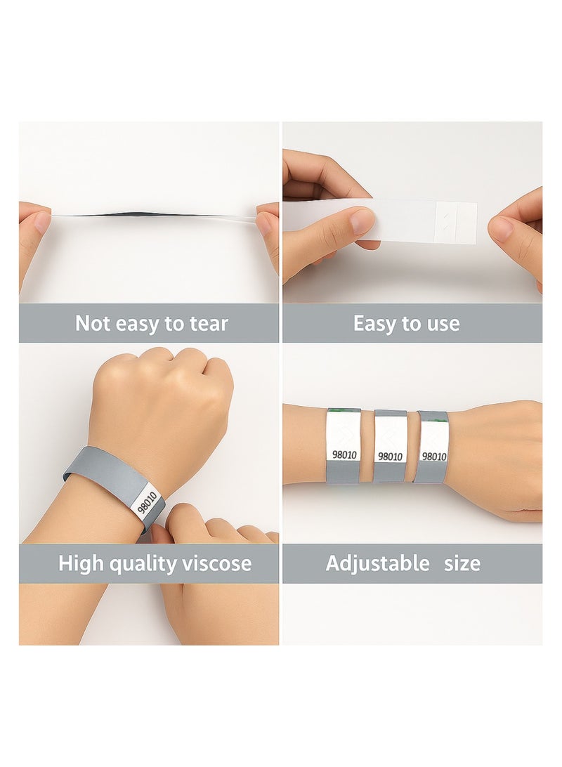 PRINTSHOP4ME Paper Wristbands for Crowd Control - Admission - VIP Access - Concerts - School Activities - Games and Parties - Event Wristbands - Image 4