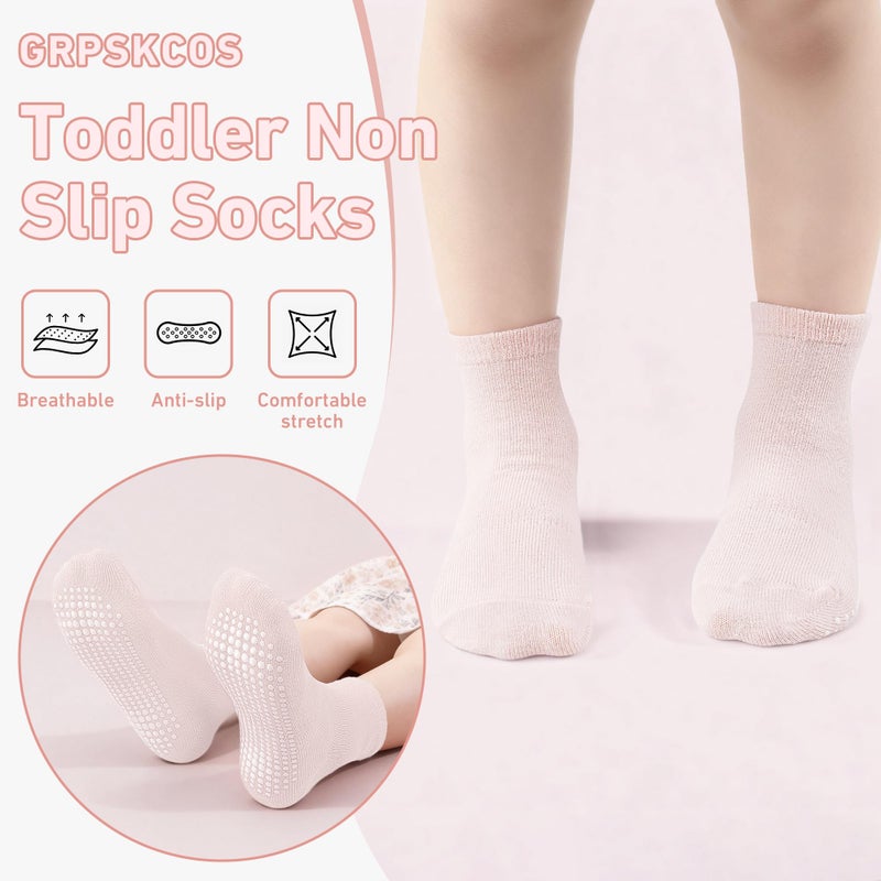 GRPSKCOS Toddler Non Slip Socks 12 Pairs Girls Grip Socks Anti Skid Sock for Girlsï¼ˆ#1 Multicolor, 1-3T - Image 2