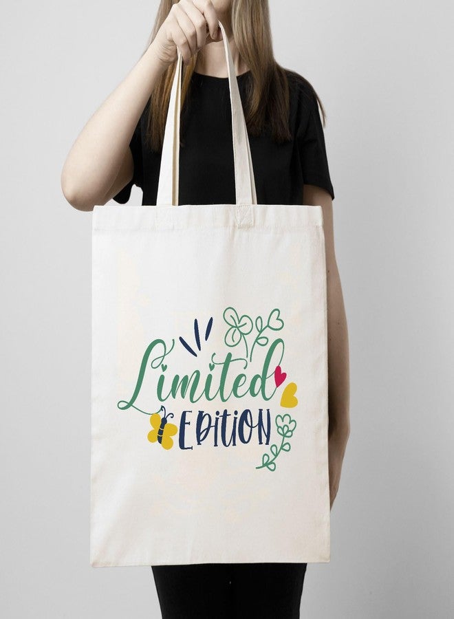 ARTBUG Tote Bag for Women with zip, Aesthetic Canvas tote bag for college girls, office, stylish and reusable - Limited - D No - 092 - Image 3