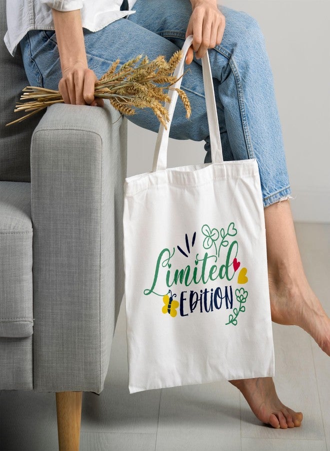 ARTBUG Tote Bag for Women with zip, Aesthetic Canvas tote bag for college girls, office, stylish and reusable - Limited - D No - 092 - Image 2