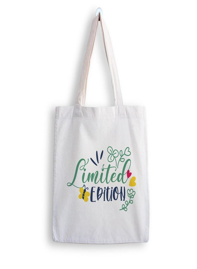 ARTBUG Tote Bag for Women with zip, Aesthetic Canvas tote bag for college girls, office, stylish and reusable - Limited - D No - 092 - Image 1