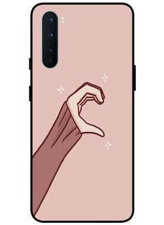 Protective Case Cover For OnePlus Nord Smart Series Printed Protective Case Cover for OnePlus Nord One Hand Heart
