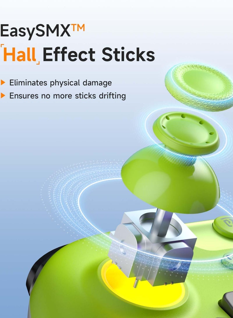 إيزي إس إم إكس وحدة تحكم لاسلكية X05 2.4G تعمل بتقنية البلوتوث لأجهزة الكمبيوتر/Steam/Switch مع مشغلات Hall وعصا تحكم Hall وإضاءة RGB - وحدة تحكم كمبيوتر مطورة متوافقة مع Black Myth: Wukong، تدعم منصات متعددة - Image 4