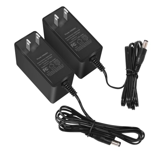 SmoTecQ 12V 2A Power Supply AC Adapter 2 Pack for CCTV Security Camera, Led Strip Lights, Router, Printer, Breast Bump and Other 12 Volt Electronics Devices Less Than 2 Amp - Image 1