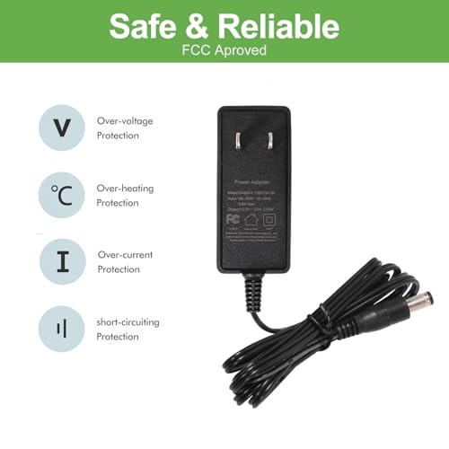 SmoTecQ 12V 2A Power Supply AC Adapter 2 Pack for CCTV Security Camera, Led Strip Lights, Router, Printer, Breast Bump and Other 12 Volt Electronics Devices Less Than 2 Amp - Image 2
