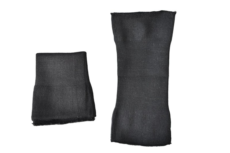 Noraling Knit Cuffs For Jacket Seamless Rib Cuffs 1Pair For Sleeve Extending Or Replacement (Black) - Image 4