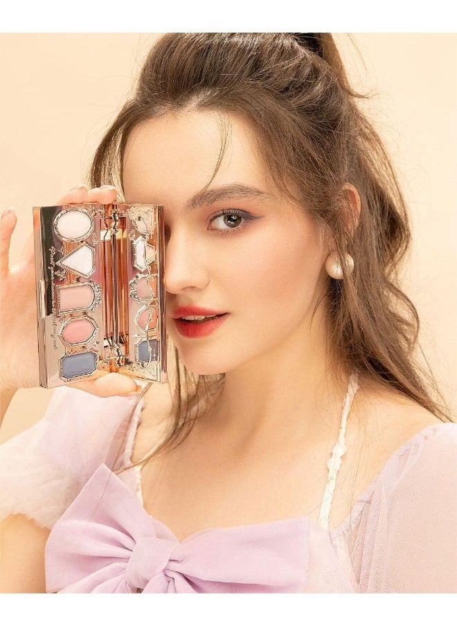 Flower Knows - Strawberry Rococo Shimmer Matte Eyeshadow Palette - Super Pigmented 6.3g (04 Champs Misty Rose) - Image 1