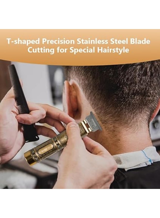 ماكينة حلاقة شعر احترافية، ماكينة حلاقة شعر لاسلكية قابلة لإعادة الشحن للرجال، ماكينة تشذيب اللحية مع 4 أمشاط توجيه، ماكينة حلاقة شعر قابلة لإعادة الشحن عبر منفذ USB - Image 2