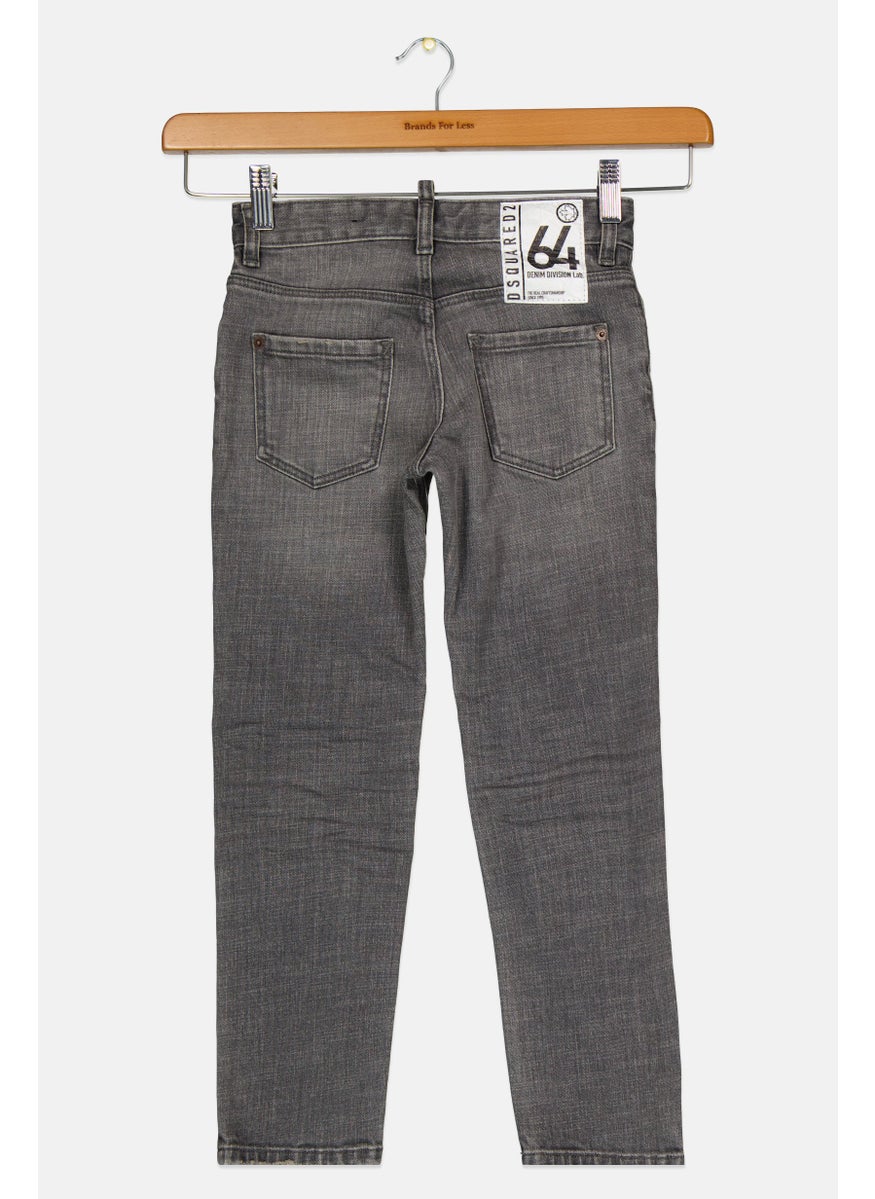 DSQUARED2 Kids Girl Washed Stretchable Jeans, Grey  - Image 2
