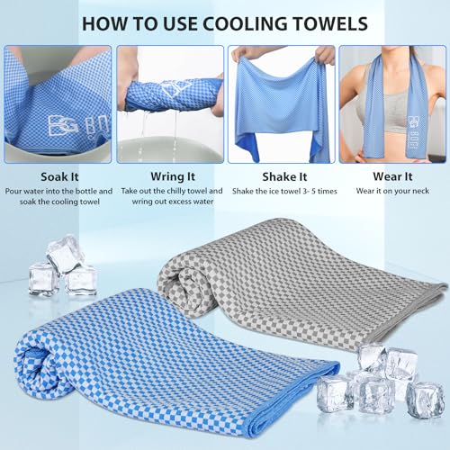 BOGI 4 Pack Cooling Towel, Cooling Towels for Neck and Face-40"x12"- Ice Towel for Instant Cooling, Soft Breathable Chilly Towel, Stay Cool for Yoga, Sport, Gym, Camping & More Activities (BGGPink4) - Image 5