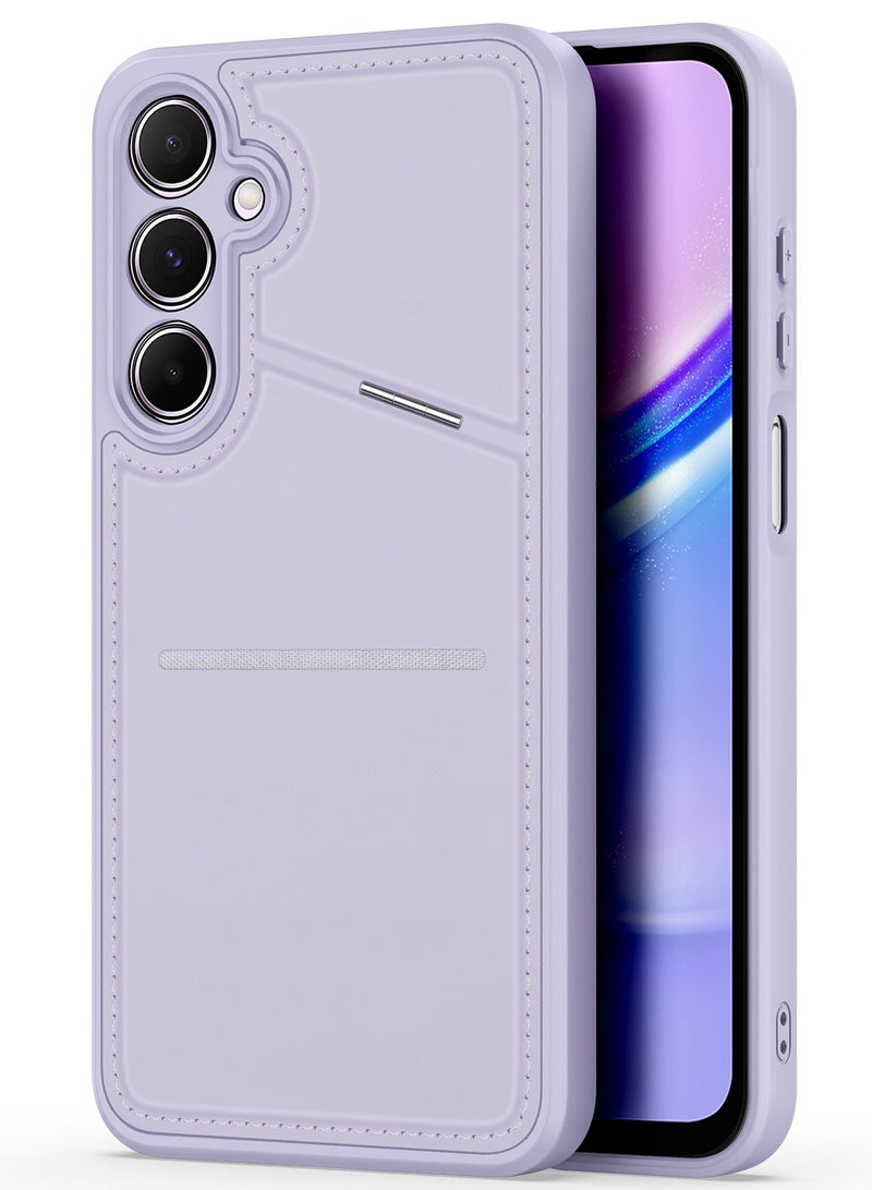 DUX DUCIS Rafi II Series Case for Samsung Galaxy A15 5G/4G  Case Wallet with Kickstand and Credit Card Holder Compatible with MagSafe Leather Heavy Duty Protective Case Cover (Purple) - Image 1