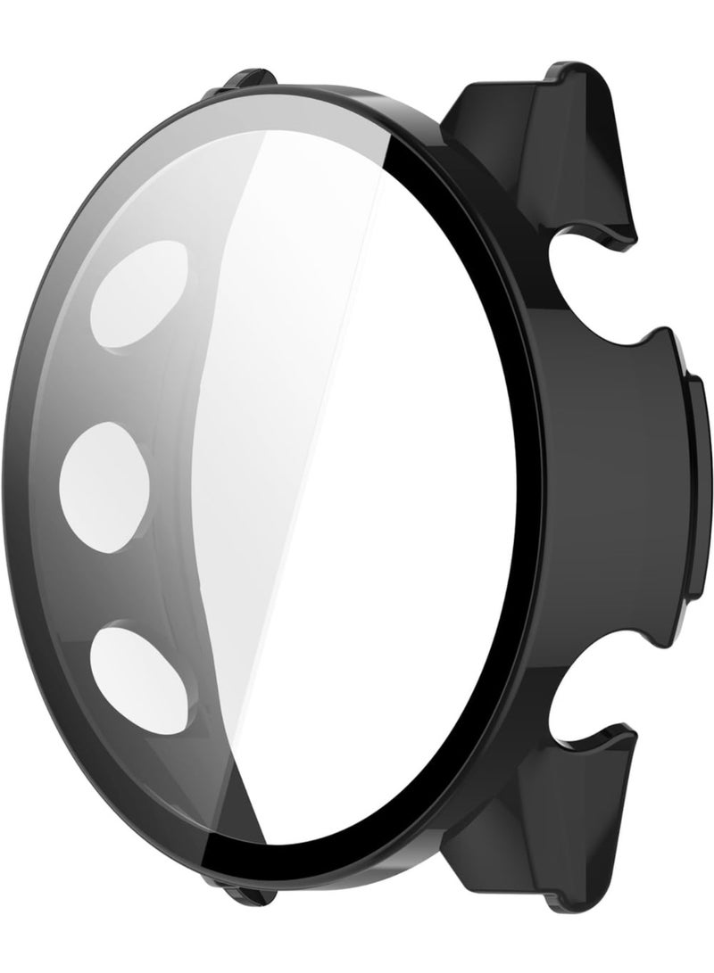 Case with Tempered Glass Screen Protector For Garmin Forerunner 970 47mm, Bumper Full Coverage Protective Hard PC Cases Face Cover for Forerunner 970 47mm Smartwatch Accessories (Black) - Image 4