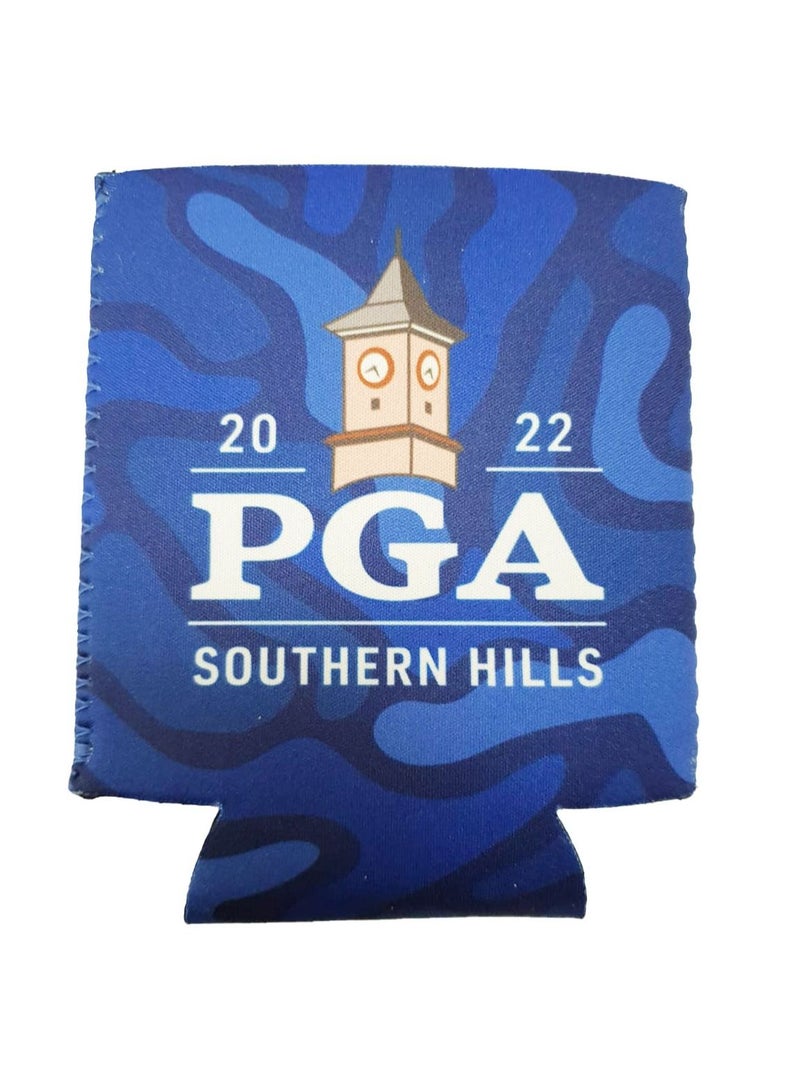 Soda Holder Blue 2022 PGA Southern Hills Koozie Soda Holder Can Coolers Insulated Soda  - Image 4