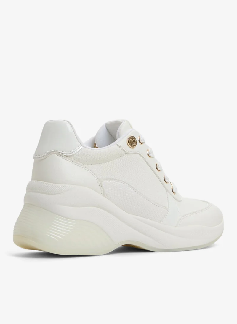 ALDO  CORE Lace Up Wedge Sneakers for Women | Best Price UAE