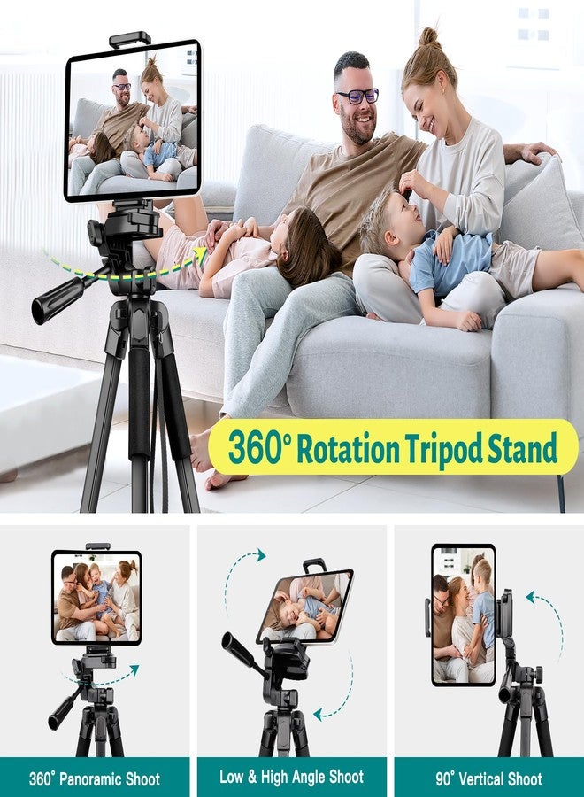 JOILCAN Phone Tripod, 67" Camera Tripod Stand for iPhone iPad, Professional Aluminum Travel Tripods with Wireless Remote and Carry Bag for Cellphone Photo Video Recording Vlog - Image 3