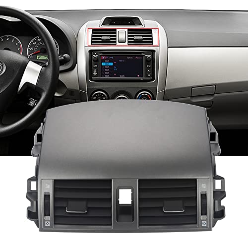 ZONFANT Upgrade Adjustable Air Volume Center Dash AC Outlet Air Vent Panel With Hand Wheels Compatible With 20082013 Corolla Replace5567002160 5566302060
