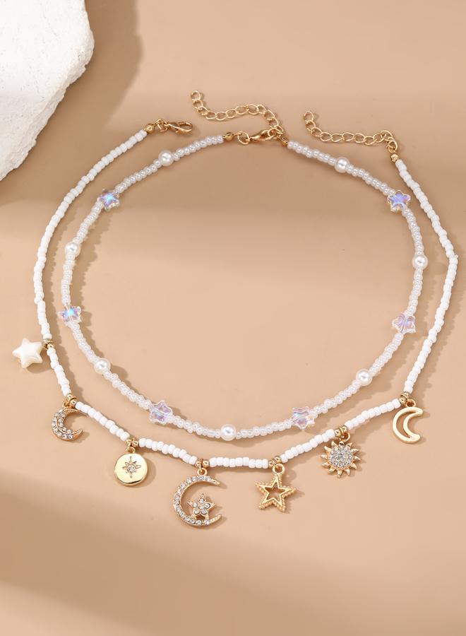 Take Two Pack of 2 - Celestial Charm Necklace - Image 2