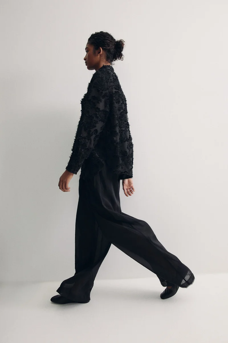 H&M Textured-weave shirt