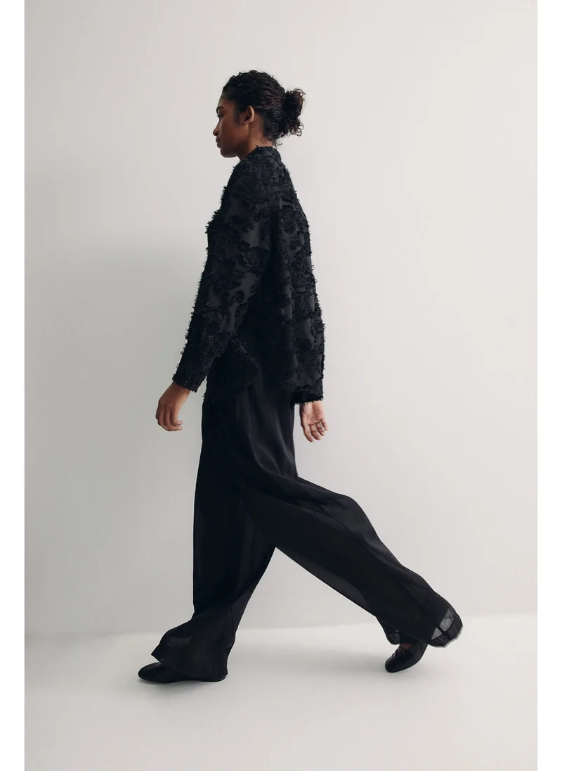 H&M Textured-weave shirt
