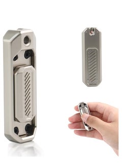 Fidget Slider, Magnetic Excellent Metal Fidget Toy, EDC Fidget Toys for Adults, Tool Anxiety Stress Relief Toys Haptic Sliders, Ideal Collections and Gifts for Father & Friends (Silver)