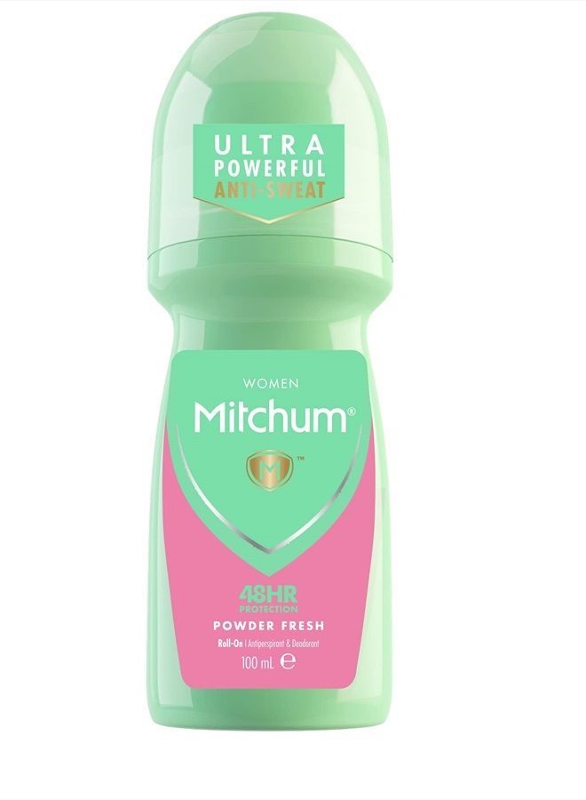 Mitchum Roll-On Anti-perspirant Powder Fresh, 3.38 Ounce - Image 1