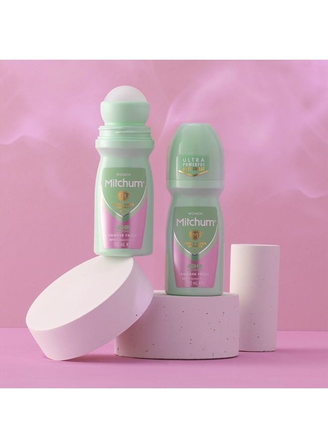 Mitchum Roll-On Anti-perspirant Powder Fresh, 3.38 Ounce - Image 3