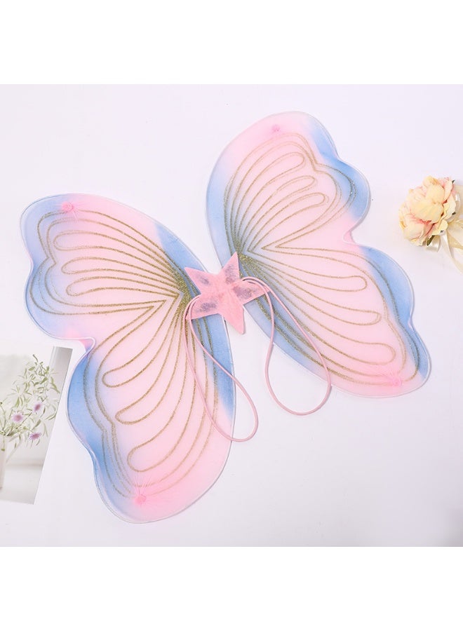 Vixplorn Cute princess role-playing costume party set, children's butterfly dress-up costume, children's elf dress-up costume, National Day costume, suitable for children over 3 years old, suitable as a gift for children on National Day, back to school, birthdays, Halloween, Eid al-Fitr and other festivals - Image 3