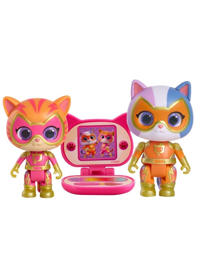Just Play Disney Junior SuperKitties Su-Purr Charged Ginny and Buddy Figure Set, Kids Toys for Ages 3 Up - Image 1