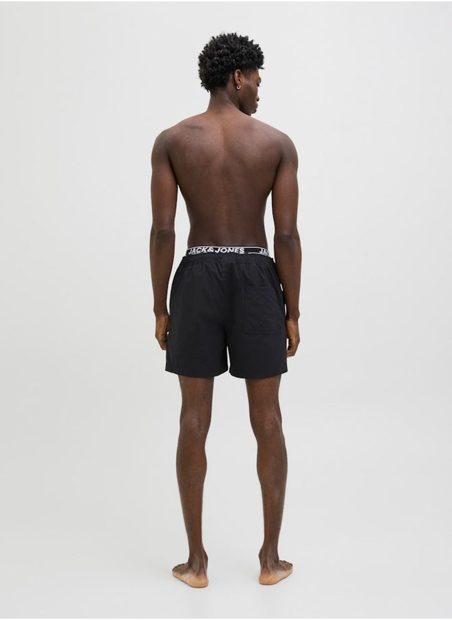 JACK & JONES Mid Rise Regular Fit Swim Shorts  - Image 3