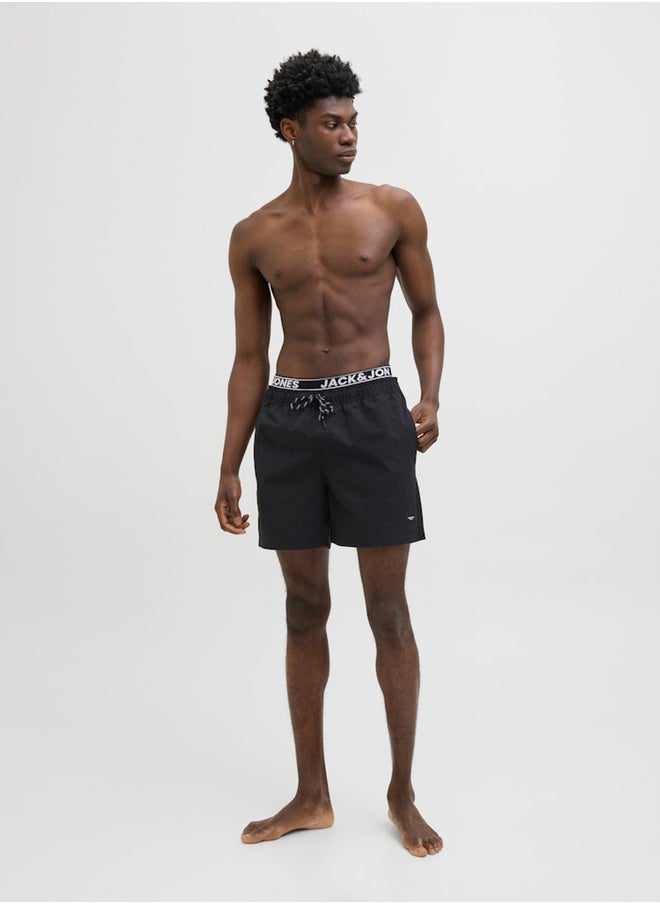 JACK & JONES Mid Rise Regular Fit Swim Shorts  - Image 2